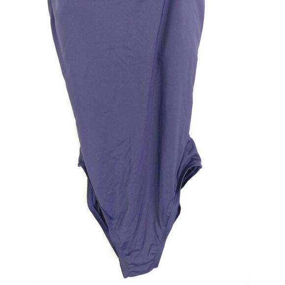 Andie Swimsuit Womens L Navy Tulum One Piece Crossed Straps Open Back Vacation - Picture 4 of 9